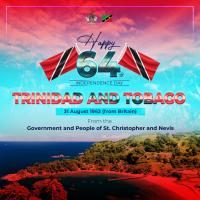 Saint Kitts and Nevis Congratulates Trinidad and Tobago on 64th Anniversary of Independence
