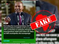 Kenyan deputy president Kithure Kindiki has not threatened to expose president William Ruto’s ‘dark past’