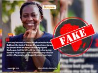 Fabricated graphics used to claim Kenyan minister Kipchumba Murkomen’s marriage is on the rocks over politics