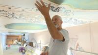 Jesuit Brother's murals, scrolls, being restored at St. Francis Xavier Church