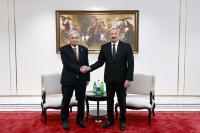 President of Azerbaijan Ilham Aliyev met with President of Kazakhstan in Bishkek -