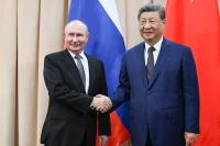 China’s Xi tells Putin that foundations of bilateral ties will be stronger at Shanghai summit