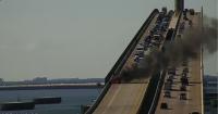 Van fire causes major delays on Sunshine Skyway Bridge: FHP