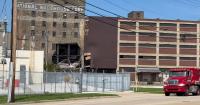 Partial wall collapse at vacant Milwaukee industrial building