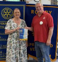 Rotary District Governor Ruth Clough visits Springfield Rotary Club
