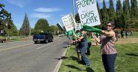 Washington state workers stage walkouts over proposed agency cuts