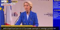 EU President Ursula von der Leyen believes that Europeans are not saving money correctly