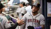 Ketel Marte goes silent and shakes his head when asked about Arizona fans