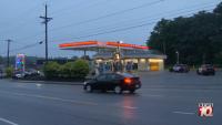 Greece police scene at gas station near corner of Dewey Avenue and Latta Road