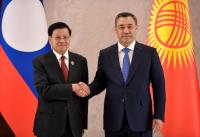 Presidents of Kyrgyzstan and Laos hold historic first meeting