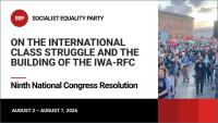 On the international class struggle and the building of the IWA-RFC