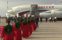 Vladimir Putin arrives in Kyrgyzstan to attend SCO Summit and WNG