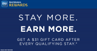 Best Western Rewards North America Up To $124 Gift Card Bonus For Travel By December 31, 2026 (Book Aug 31 – Sep 7)