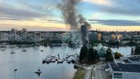 Investigation underway after fire at Vancouver's Plaza of Nations