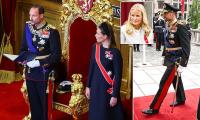 Norway's new Queen Mette-Marit misses husband's swearing-in ceremony after 'complications' from lung transplant and is replaced by her daughter