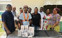 Eight Talensi CHPS Compounds receive BP apparatus from Cyclist James Kumbeni