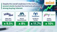 Rising stocks: Milky Mist Dairy Food, Manali Petrochemicals, Vardhman Textiles, Godrej Agrovet - What's behind surge?