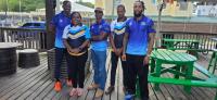 Team Saint Lucia cop hardware at CAC bodybuilding