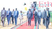President Kiir returns to Juba after working visit to South Africa