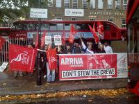 The climate crisis has a picket line at London’s Arriva garages