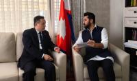 Chinese envoy assures RSP chair Lamichhane of continued support for Nepal from rescue to reconstruction