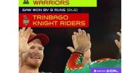 Caribbean Premier League: Hetmyer's 111 powers Guyana Amazon Warriors to nine-run win over Knight Riders