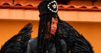 Cuban model Riri returns to the runway five months after her serious accident