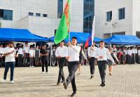 The First Bell Rang for 186 First-Graders at the A.S. Pushkin Joint Turkmen-Russian School