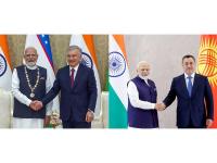 PM Modi gifts traditional Indian crafts, literature and historic mementoes to Uzbek and Kyrgyz leaders