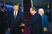 Xi in Cairo for state visit