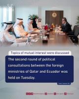 Qatar and Ecuador hold secondround of political consultations