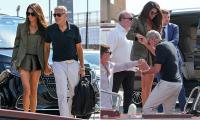 George Clooney is the perfect gentleman as he helps wife Amal disembark from a water taxi while making a glamorous arrival at the Venice Film Festival ahead of his Lifetime Achievement Award