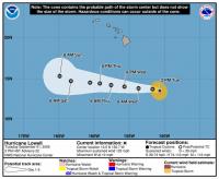 Now a Category 4 hurricane, Lowell on track to pass south of Hawaii