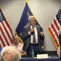 U.S Rep. Cliff Bentz listens to Madras about struggles in wildfire season