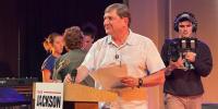 Troy Jackson fires up supporters and faces questions at Lewiston town hall