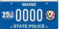 Maine State Police cruisers debut commemorative plates to honor 9/11 heroes