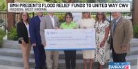 Boone Memorial Hospital presents flood relief funds to United Way of Central W.Va.
