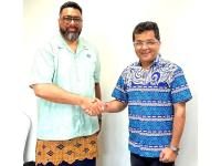 Koror: MoS Margherita meets Tonga PM Fakafanua on sidelines of 55th Pacific Islands Forum (PIF) Leaders’ Meeting