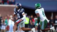 Ole Miss' Trinidad Chambliss reacts to his return called same as Dae'Quan Wright's