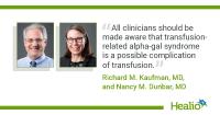 Allergic transfusion reactions in regions with alpha-gal syndrome