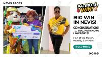 Nevisian Educator Shoya Lawrence Named ‘Fan of the Match’ in Historic St. Kitts & Nevis Patriots Victory