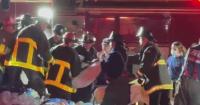 San Francisco firefighters rescue person trapped inside garbage truck