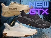 Skipping runs because of rain? New Hoka waterproof Clifton, Speedgoat, Transport GTX shoes were made for you