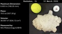 Huge 6.6-inch hailstone sets Illinois state record