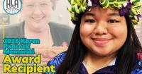JKPL’s Caitlyn Crisostomo receives Karen Peacock Memorial Award