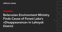 Belarusian Environment Ministry Finds Cause of Forest Lake’s “Disappearance” in Lahoysk District