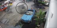Vehicle crashes through Kansas classic car collection