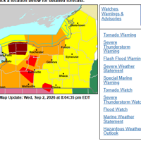 UPDATE: Tornado warnings continue until 8:30 p.m. in Wyoming, Livingston counties