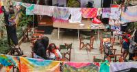 Arts festival visits Kenya for flag making workshop to promote belonging and hope