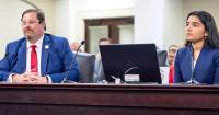 High school student shares plan on reducing waste with legislators
